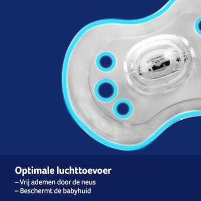 Fopspeen 3-6 maanden harmony light grey/dark grey 2 Stuks