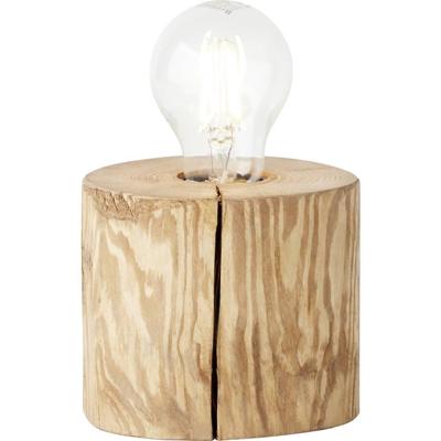 Brilliant Hout tafellampje Trabo 10cm houtbruin 93111/36