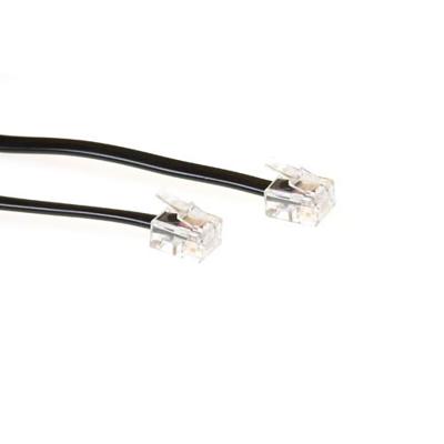 ACT RJ11 Telefoonkabel 3m M/M zwart