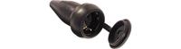 AS Schwabe 60417 Koppeling met randaarde Massief rubber 230 V Zwart IP44 - thumbnail