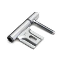 DX - Inboorpaumelle - Ø 14 mm staal satijn verchroomd voor montage kozijn - thumbnail