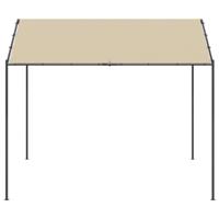 Tuinpaviljoen 3x3 m staal en stof beige - thumbnail
