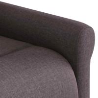 Fauteuil verstelbaar stof donkerbruin - thumbnail