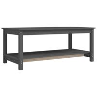 Salontafel 110x55x45 cm massief grenenhout grijs - thumbnail