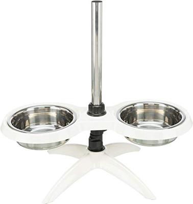 Trixie Houder Comed..Instelling, melamine/staal. 2 × 1,6 l/Ø 21,Bl