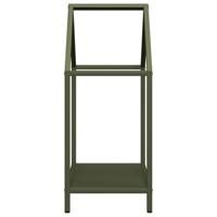 Brandhoutrek 40x25x60 cm koudgewalst staal olijfgroen - thumbnail