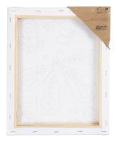 Creativ Company Schildercanvas met print, grote vlinder, d: 1,6 cm, afm 24x30 cm, 360 gr, 1 stuk - thumbnail