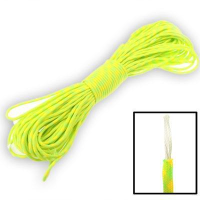 100m 7 Core Durable Army Paratroopers Rope Rescue Survival Tent Rope(geel)