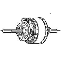 Binnenwerk Shimano Nexus 8 versnellingsnaaf SG-C6001-8R / SG-C6001-8V (184 mm as) - thumbnail