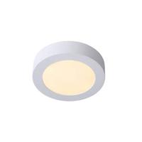 Lucide BRICE-LED - Plafonnière Badkamer - Ø 18 cm - LED Dimb. - 1x12W 3000K - IP44 - Wit - thumbnail