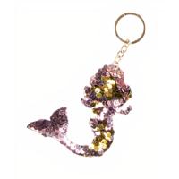Lg-imports Sleutelhanger Zeemeermin 10 X 9 Cm Roze - thumbnail