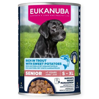 EUKANUBA Life Care Senior Rich in trout with sweet potatoes - natvoer voor honden - 400g