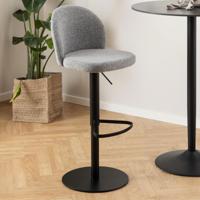 Bendt Draaibare Barkruk 'Alba' kleur Grijs (zithoogte 55-80cm) - thumbnail