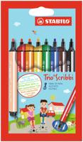 Viltstift stabilo trio scribbi 368/8 8st assorti | 3 stuks - thumbnail