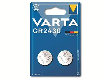 Batterij Varta knoopcel CR2430 lithium blister à 2stuk Batterij Varta knoopcel CR2430 lithium blister à 2stuk