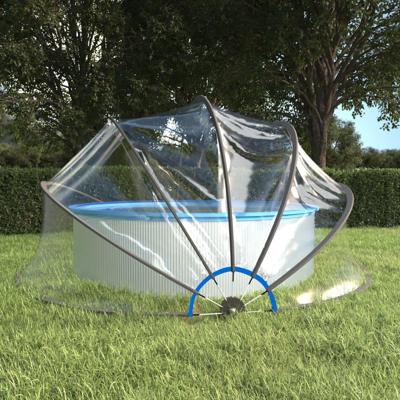 VidaXL Zwembadoverkapping rond 467x234 cm pvc