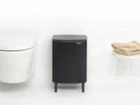 Brabantia Bo hi afvalemmer 12 liter met kunststof binnenemmer matt black - thumbnail