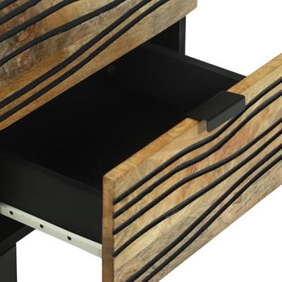 Nachtkastje 2 pcs Bruin 40 x 33 x 46 cm massief mangohout
