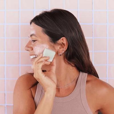 Lamazuna Cleansing face scrub bar all skin types 30 Gram