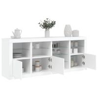 Dressoir met LED-verlichting 164x37x67 cm wit - thumbnail