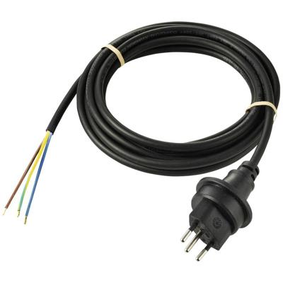 Sygonix SY-5768436 Aansluitkabel Stroom Zwart 5 m