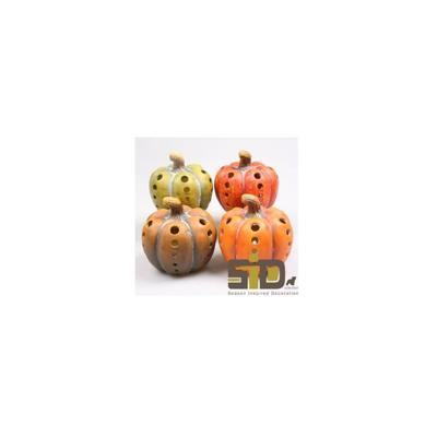 Season Inspired Decoration Pompoen met led verlichting h14cm