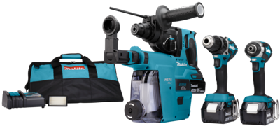 Makita DLX3106TW1 Accu Combiset 3-delig 18V 5.0Ah in Tas