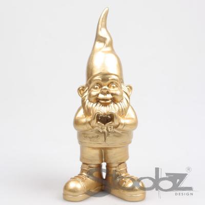 Kabouter hart 10x13x29.5cm goud