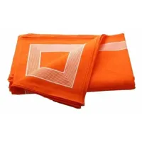 Boeren zakdoek Oranje uni 58 x 58 cm - thumbnail