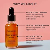 Tan-Luxe The Face Anti-Age Rejuvenating Self-Tan Drops Serum Medium/Dark 30ml - thumbnail