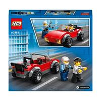 Lego City 60392 Achtervolging Auto op Politiemotor - thumbnail