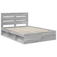 Bedframe Grijs Sonoma 160 x 200 cm Massief grenenhout - thumbnail