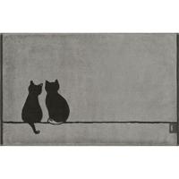 Cawö Cawö Cute Cats Badmat 50x80 basalt/platin - thumbnail