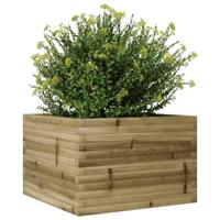 VidaXL Plantenbak 70x70x45,5 cm geïmpregneerd grenenhout - thumbnail