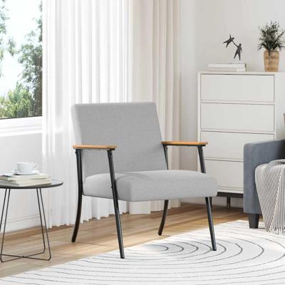 Fauteuil Wolkengrijs 59 x 75 x 78 cm Stof