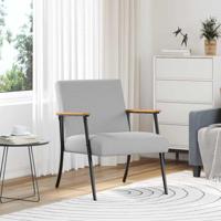 Fauteuil Wolkengrijs 59 x 75 x 78 cm Stof - thumbnail