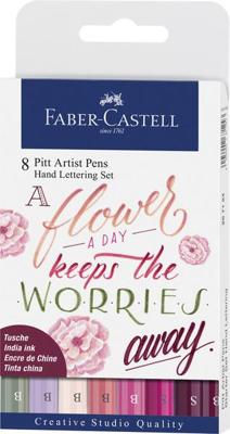 Faber Castell Tekenstift Pitt Artist Pen - Letteringset 8x