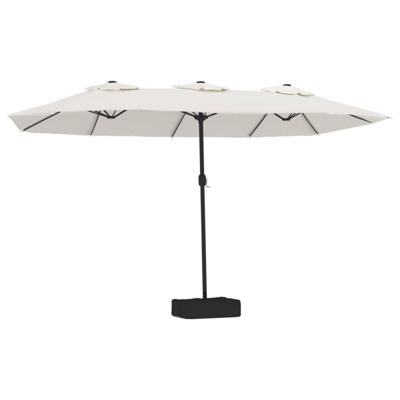 VidaXL Parasol dubbel 449x265 cm zandwit VidaXL Parasol dubbel 449x265 cm zandwit