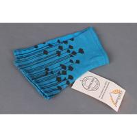 Manchetten Biologisch Katoen met Bloemenprint (Turquoise) - thumbnail