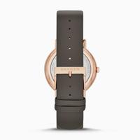 Skagen SKW2794 Horloge Signatur staal-leder rosekleurig-grijs 38 mm - thumbnail