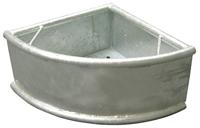 MM Voerbak gegalvaniseerd paard, Hoekmodel - thumbnail