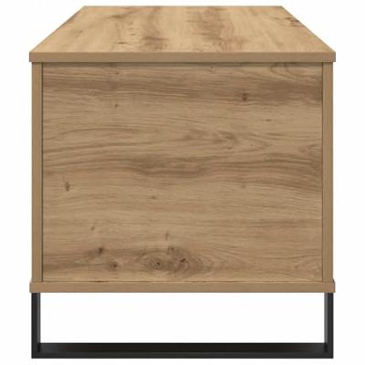 Salontafel 90x44,5x45 cm bewerkt hout artisanaal eikenkleurig