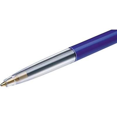 Bic balpen M10 Clic, 0,4 mm, medium punt, bleu, blister 10 stuks + 4 gratis