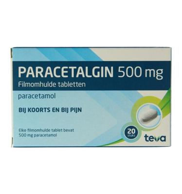 Teva Paracetalgin 500mg 20 Stuks