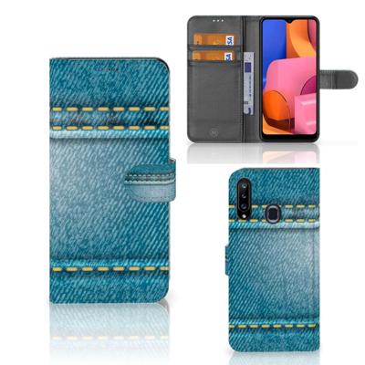 Samsung Galaxy A20s | Wallet Case | met Pasjes | Jeans