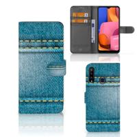Samsung Galaxy A20s | Wallet Case | met Pasjes | Jeans - thumbnail