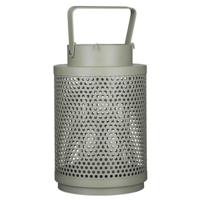 Lantaarn Mica Decorations Barney Kaarshouder Metaal Groen (Ø 16 x 25 cm) - thumbnail