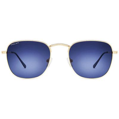 Polar zonnebril Detroit gepolariseerd Cat. 4 RVS goud/blauw