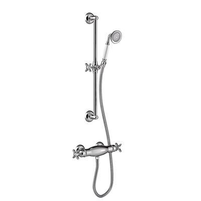 Douchekraan Tres Clasic Thermostatisch Set Incl. Glijstang en Handdouche Chroom Tres - thumbnail