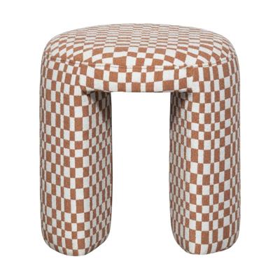 Woood Charlie krukje Ruit Dessin Oranje Woood Charlie krukje Ruit Dessin Oranje